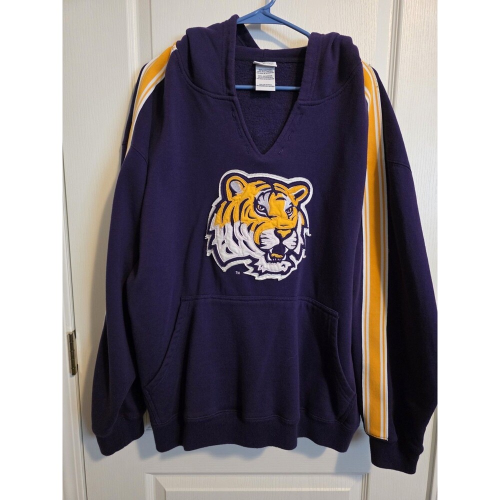 LSU TIGERS Pro Edge by Knights Apparel cotton-blend hoodie sz 2XL
